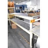 LOT/ (4) SECTIONS OF 2,500 LB CAPACITY ROLLER CONVEYOR