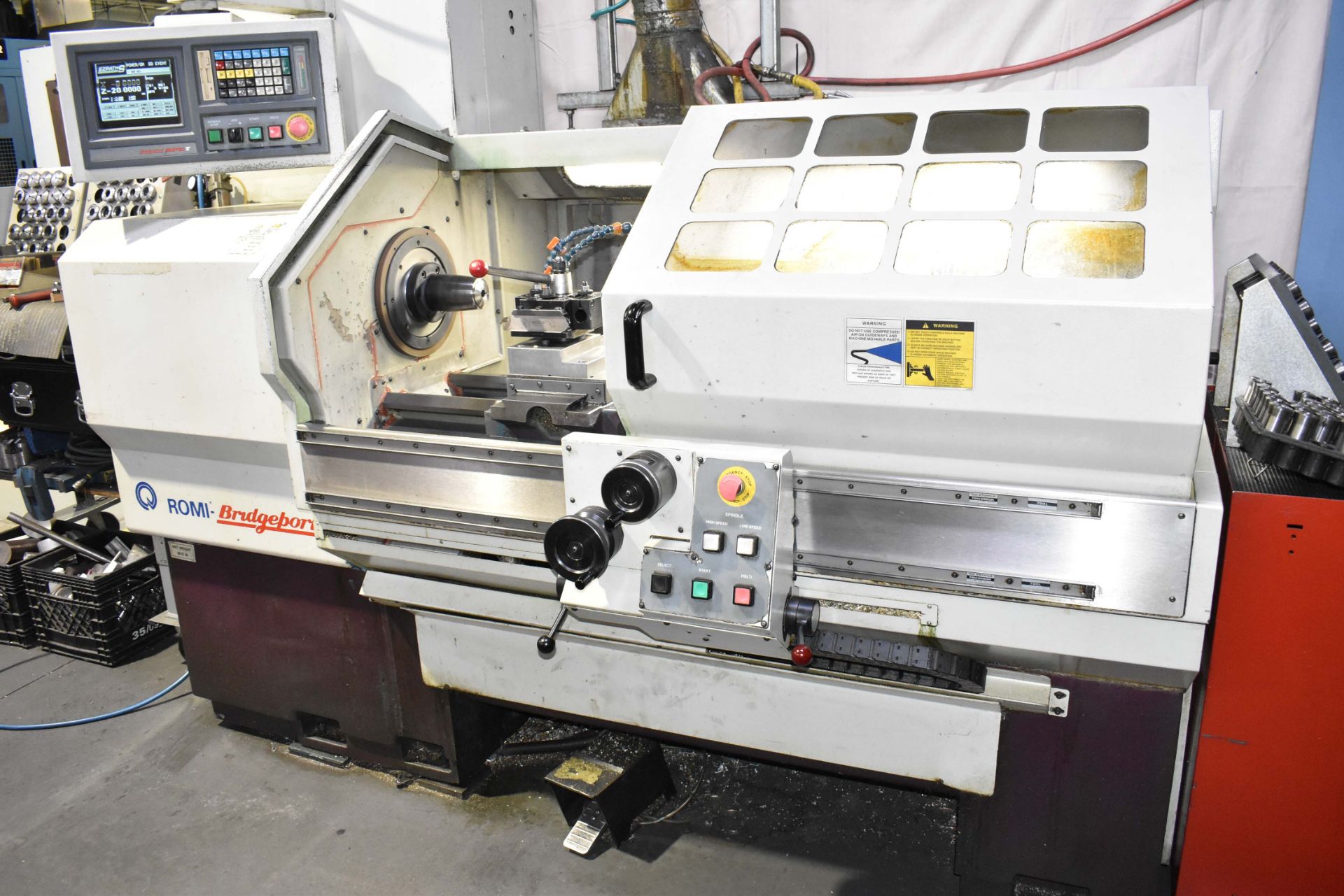 BRIDGEPORT EZ-PATH SD CNC LATHE WITH 40" DISTANCE BETWEEN CENTERS, 17" SWING OVER BED, 8" SWING OVER - Image 2 of 11