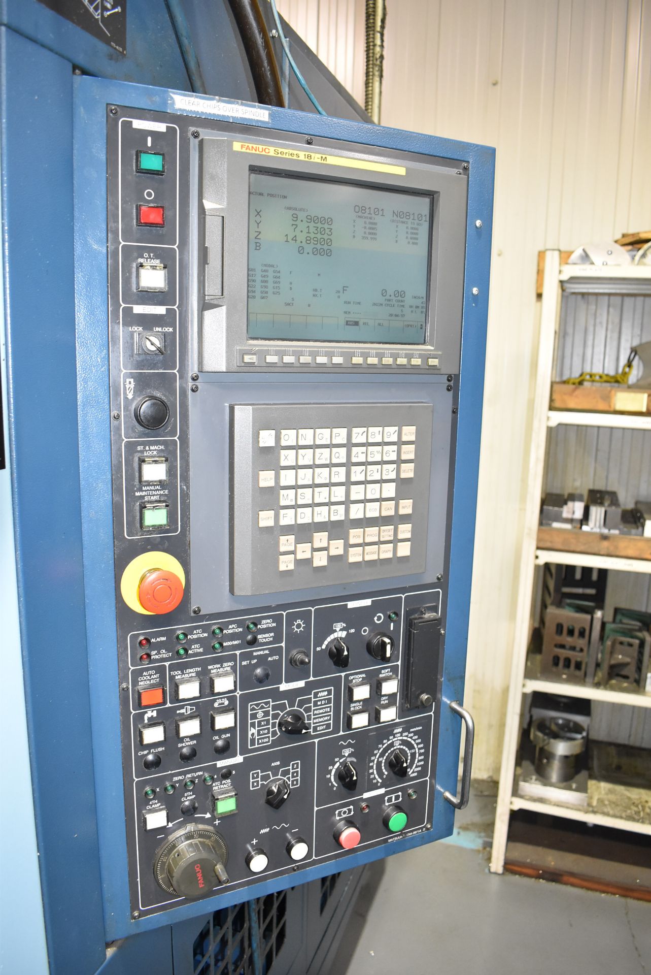 MATSUURA (2000) ES 450 H2 TWIN-PALLET HIGH-SPEED CNC HORIZONTAL MACHINING CENTER WITH FANUC SERIES - Image 5 of 13