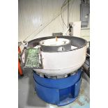 ROTO FINISH ER-5BS VIBRATORY FINISHING MACHINE WITH 48" DIAMETER CHAMBER, 3 HP MOTOR, 10,807