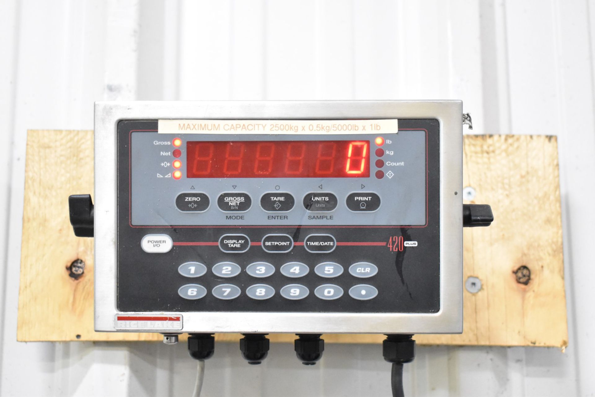 RICE LAKE 5,500 LB CAPACITY DIGITAL FLOOR SCALE WITH DRO, S/N N/A (CI) - Image 3 of 3