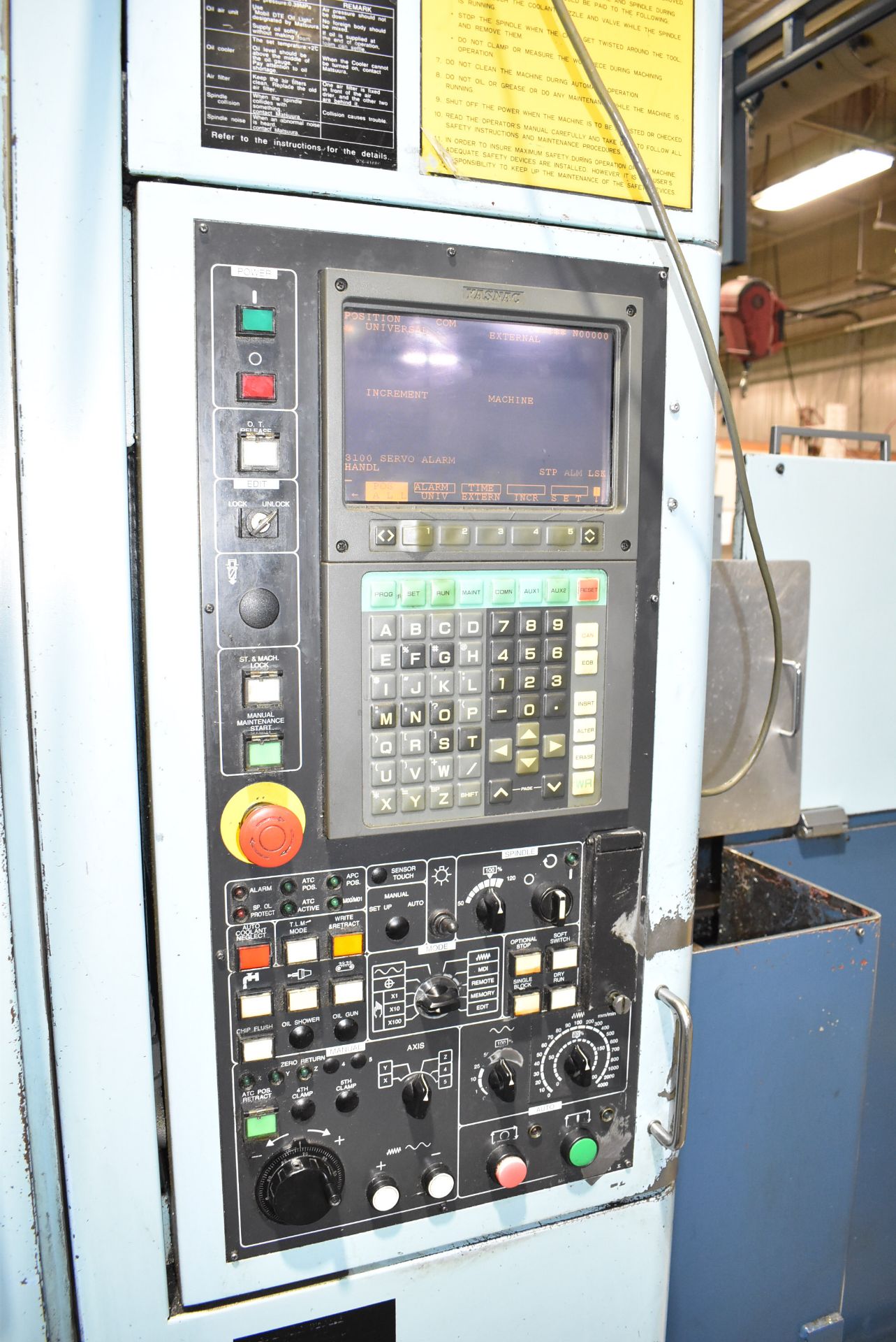 MATSUURA (2000) RA-4G TWIN-PALLET HIGH-SPEED CNC VERTICAL MACHINING CENTER WITH YASNAC CNC - Image 2 of 12