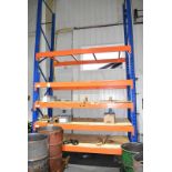 (1) SECTION OF ADJUSTABLE PALLET RACKING, S/N N/A (NO CONTENTS - DELAYED DELIVERY)