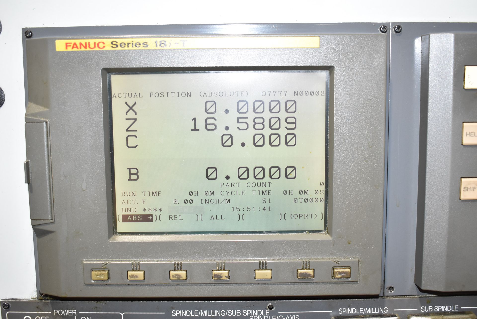 NAKAMURA-TOME SC-250 OPPOSED SPINDLE CNC TURNING AND LIVE MILLING CENTER WITH FANUC SERIES 18I-T CNC - Image 8 of 14