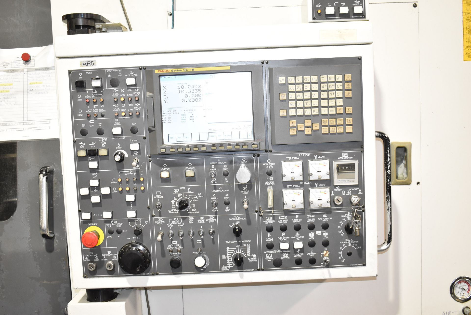 NAKAMURA-TOME (2006) WT-250 MMYS MULTI-AXIS OPPOSED SPINDLE AND TWIN TURRET CNC MULTI-TASKING CENTER - Image 8 of 9