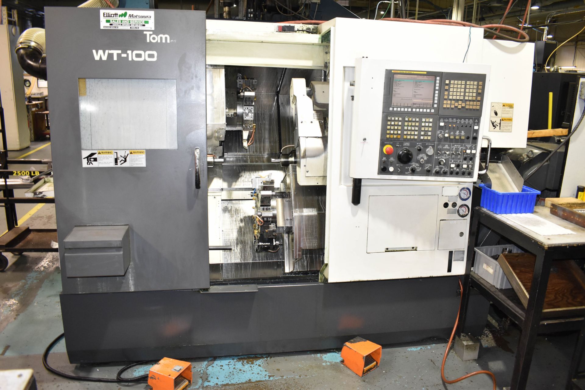 NAKAMURA-TOME WT-100 MULTI-AXIS OPPOSED SPINDLE AND TWIN TURRET CNC MULTI-TASKING CENTER WITH