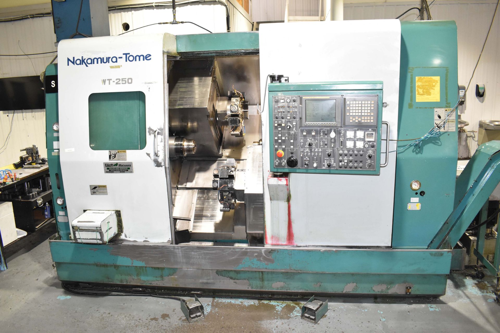 NAKAMURA-TOME (2006) WT-250 MULTI-AXIS OPPOSED SPINDLE AND TWIN TURRET CNC MULTI-TASKING CENTER WITH