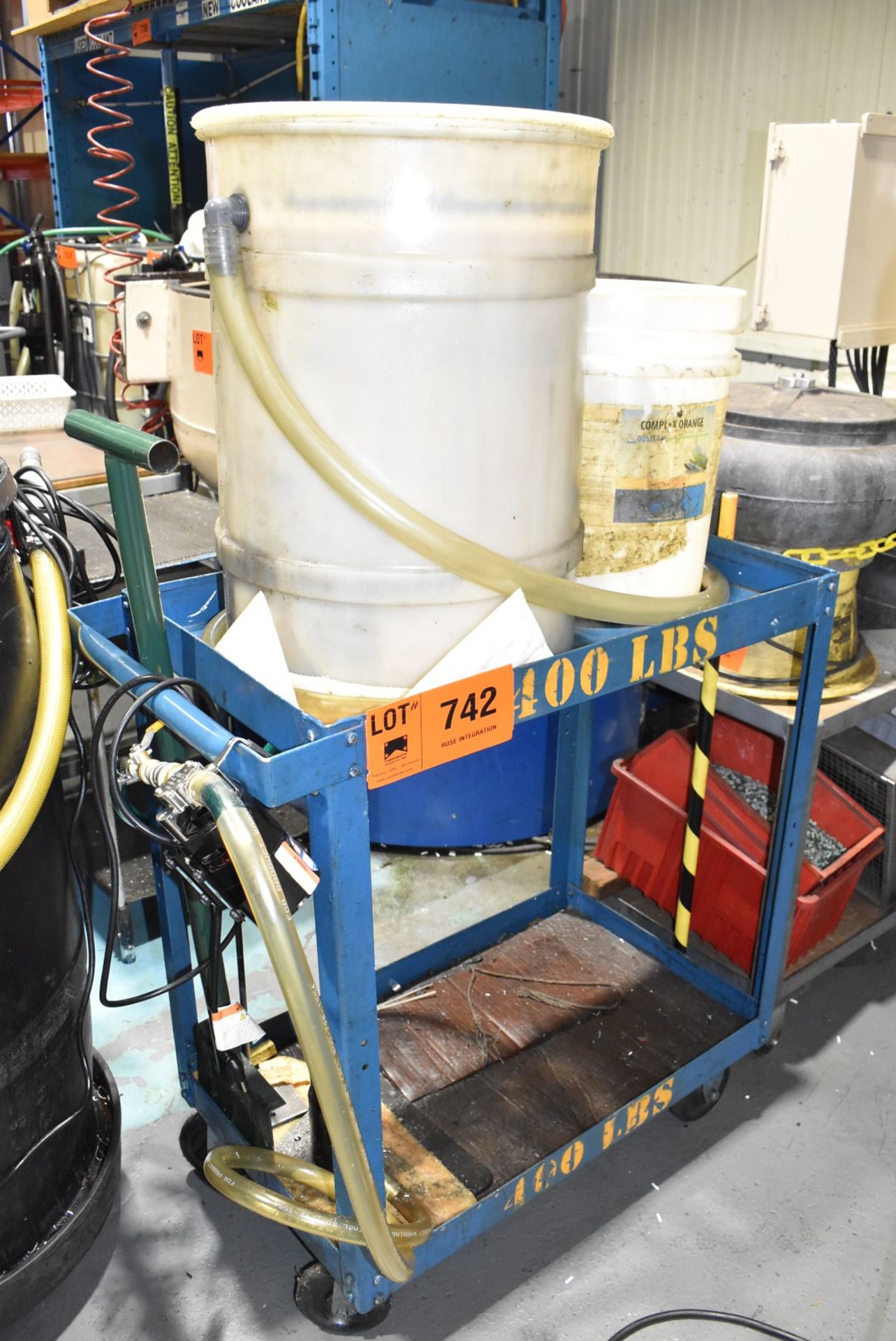 LOT/ CART WITH COOLANT TRANSFER PUMP