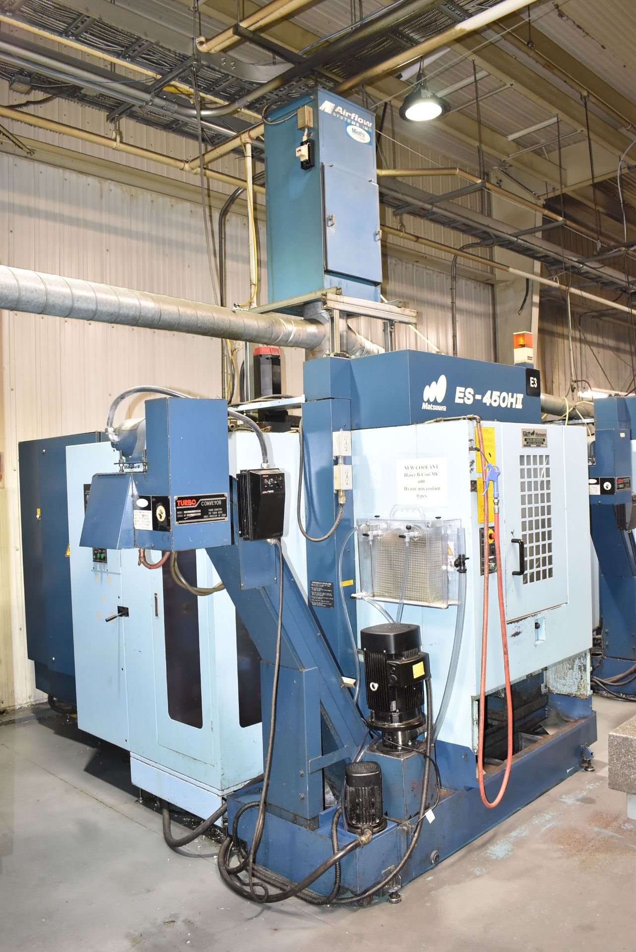 MATSUURA (2000) ES 450 H2 TWIN-PALLET HIGH-SPEED CNC HORIZONTAL MACHINING CENTER WITH FANUC SERIES - Image 8 of 13