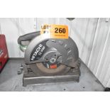 HITACHI CC 14SF 14" ABRASIVE CUT-OFF SAW, 120V/1PH/60HZ, S/N C400772