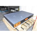 MFG UNKNOWN 24" X 36" X 4" GRANITE SURFACE PLATE, S/N N/A (NEW IN CRATE) [RIGGING FEE FOR LOT #222 -