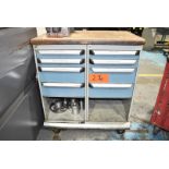 LOT/ ROLLING TOOLBOX WITH MACHINE SUPPLIES