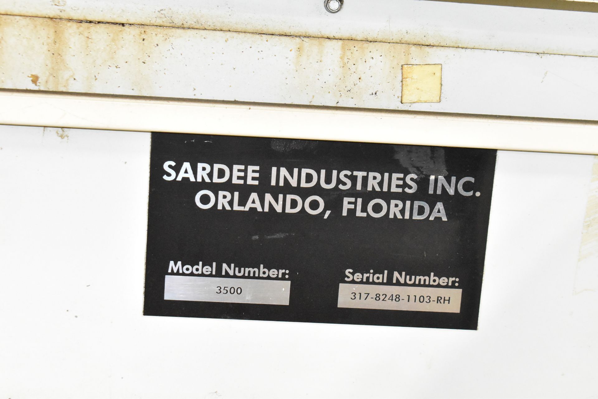SARDEE INDUSTRIES 3500 PALLETIZER WITH ALLEN BRADLEY PANEL VIEW 600 TOUCH SCREEN CONTROL, BANNER - Image 7 of 27