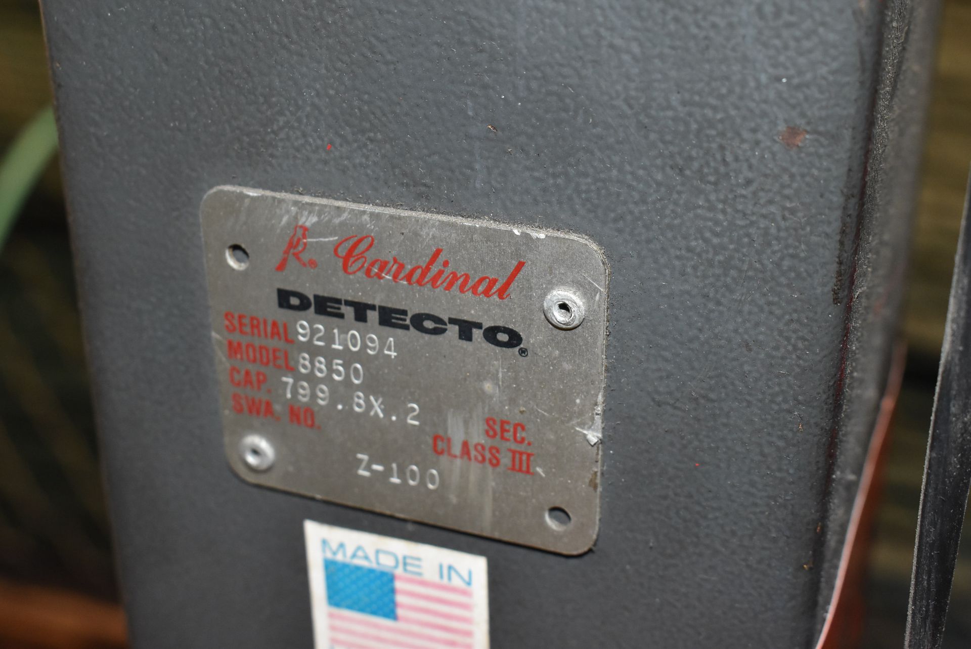 CARDINAL DETECTO 1000LBS CAPACITY SCALE WITH DIGITAL READOUT - Image 3 of 3