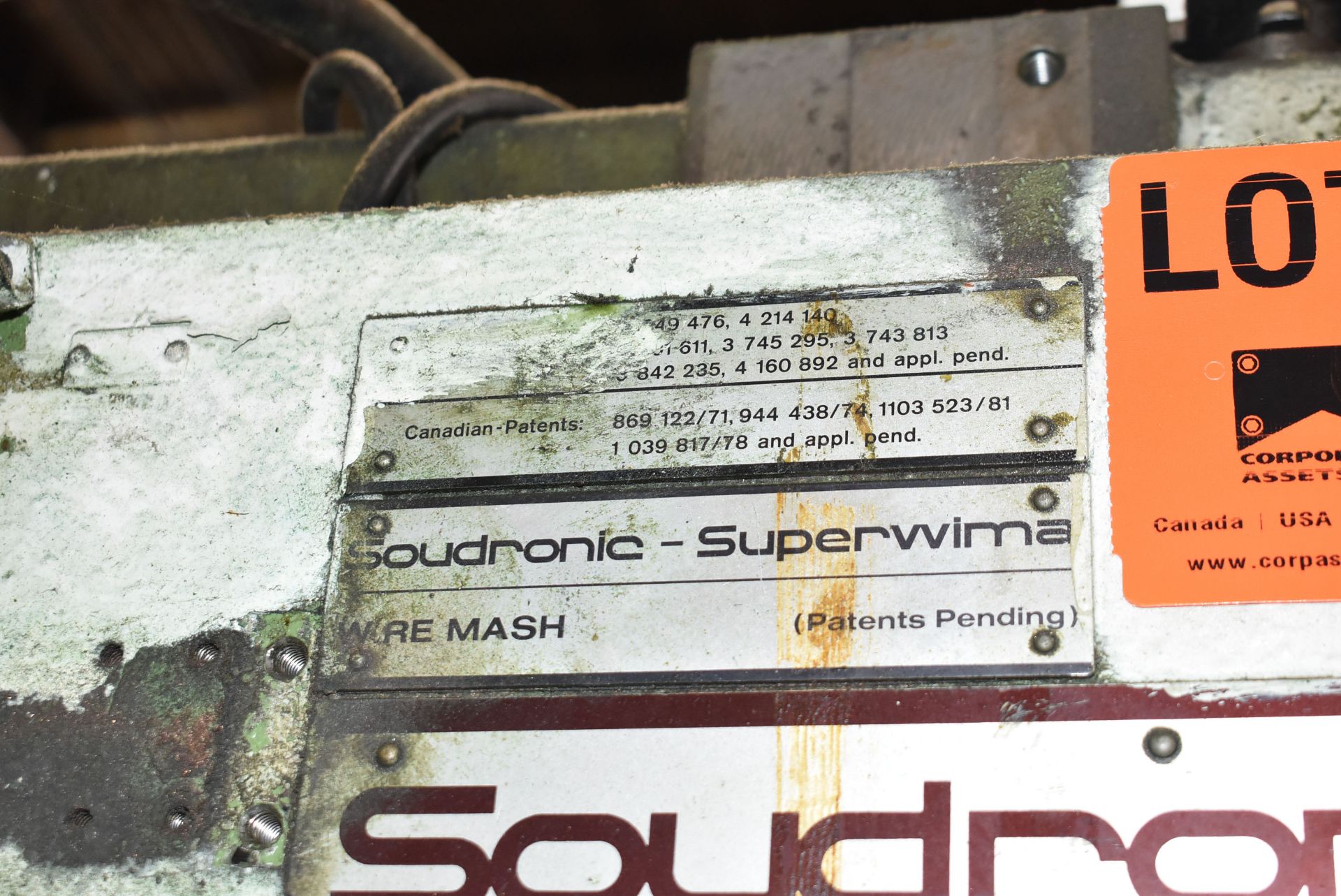 SOUDRONIC ABM 420 SW CAN BODY WELDER, S/N N/A (CI) (PARTS ONLY)(Located at 930 Beaumont Ave, - Image 12 of 13