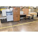 LOT/ CABINETS AND TABLES