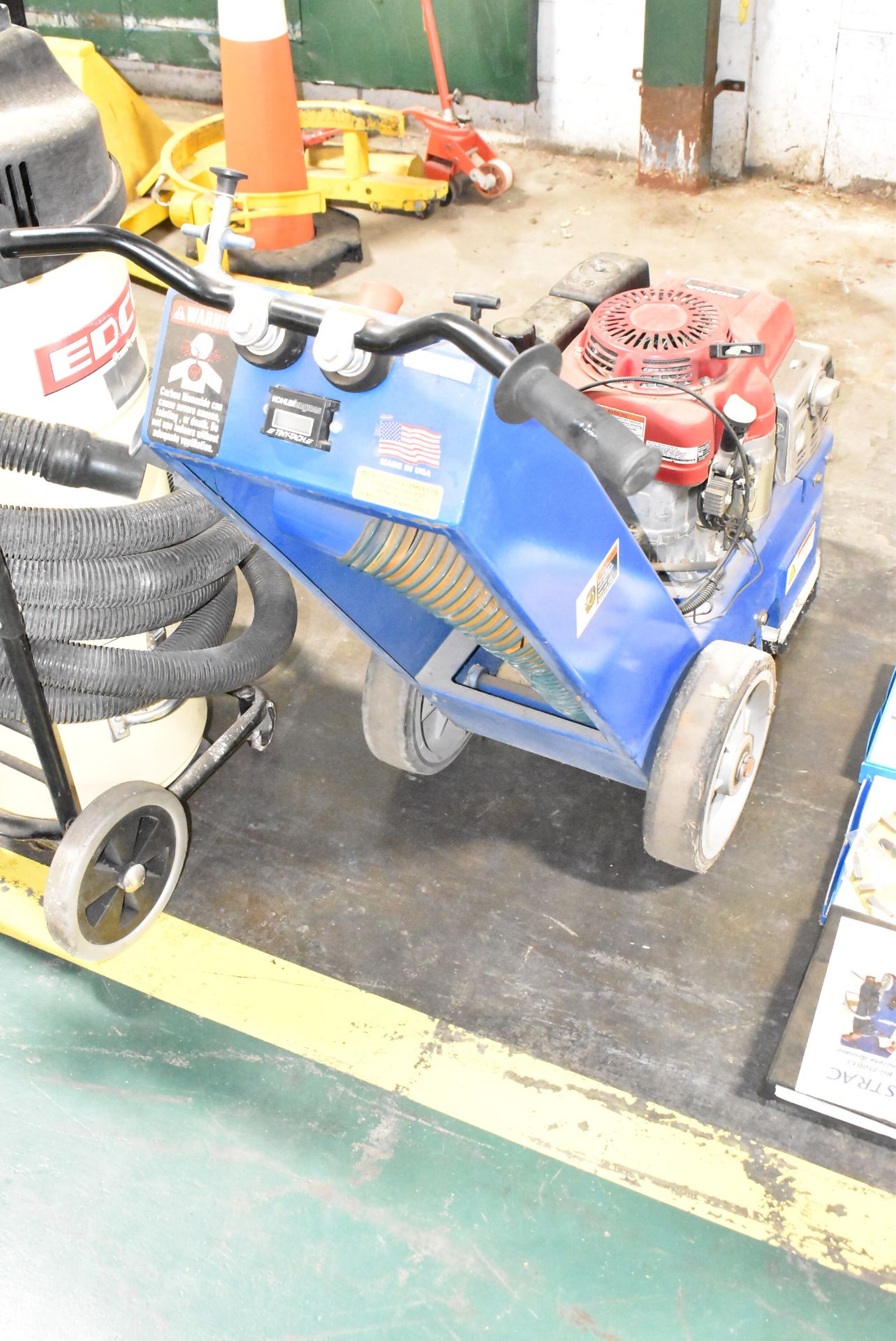 BLASTRAC BG-250G-11 10" GAS POWERED CONCRETE GRINDER WITH HONDA 11.0 OHV MOTOR, (2) 10" GRINDING - Image 8 of 13