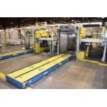 GOULDCO PALLITIZING SYSTEM WITH 48"X204" CAN LOADING BELT CONVEYOR, 48"X56" PNEUMATIC CAN SWEEP,