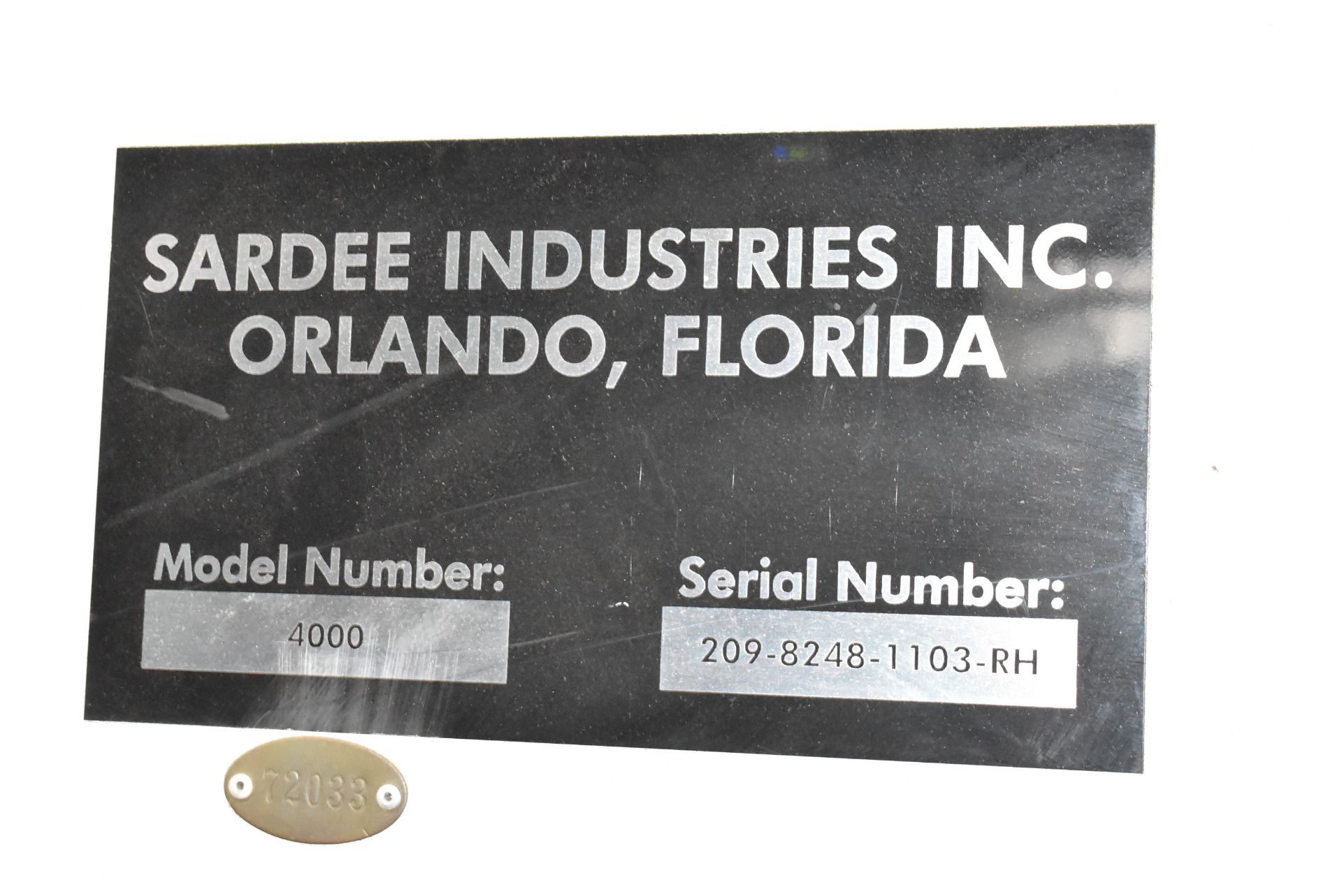 SARDEE INDUSTRIES 4000 DEPALLETIZER WITH ALLEN BRADLEY PANEL VIEW 600 TOUCH SCREEN CONTROL, BANNER - Image 11 of 40