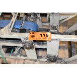 LOT/ INCLINE 4" BELT CONVEYOR, S/N N/A