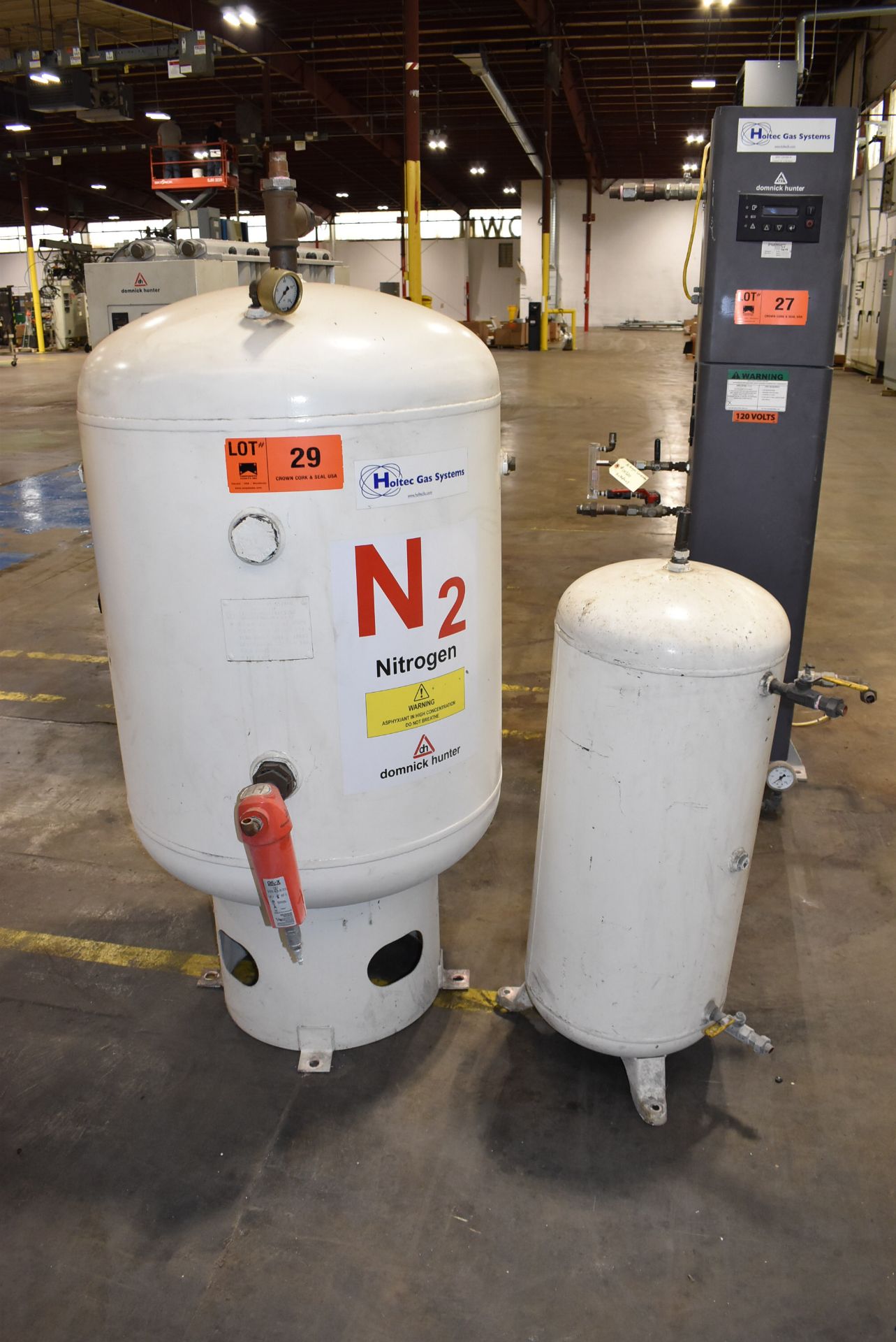 LOT/ (2) NITROGEN RECEIVER TANKS - Image 2 of 5