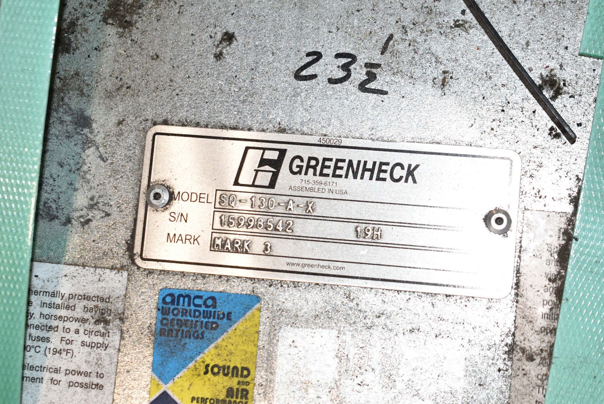 GREENHECH BLOWER FAN, S/N N/A - Image 2 of 3