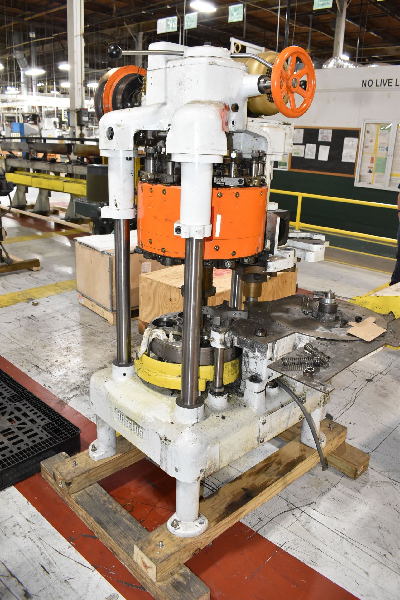 ANGELUS 60L SEAMER-TOP WITH 6 HEAD STATION, 2" STRETCH,312 TO 901 CAN HEIGHT, S/N 9647877 (Located - Image 12 of 14