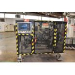 BART AMECO MODEL 2500 STACKING TABLE WITH ALLEN BRADLEY PANEL VIEW 1000 PLC CONTROL, 211 BODY BLANK,