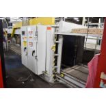 SARDEE INDUSTRIES 4000 DEPALLETIZER WITH ALLEN BRADLEY PANEL VIEW 600 TOUCH SCREEN CONTROL, BANNER