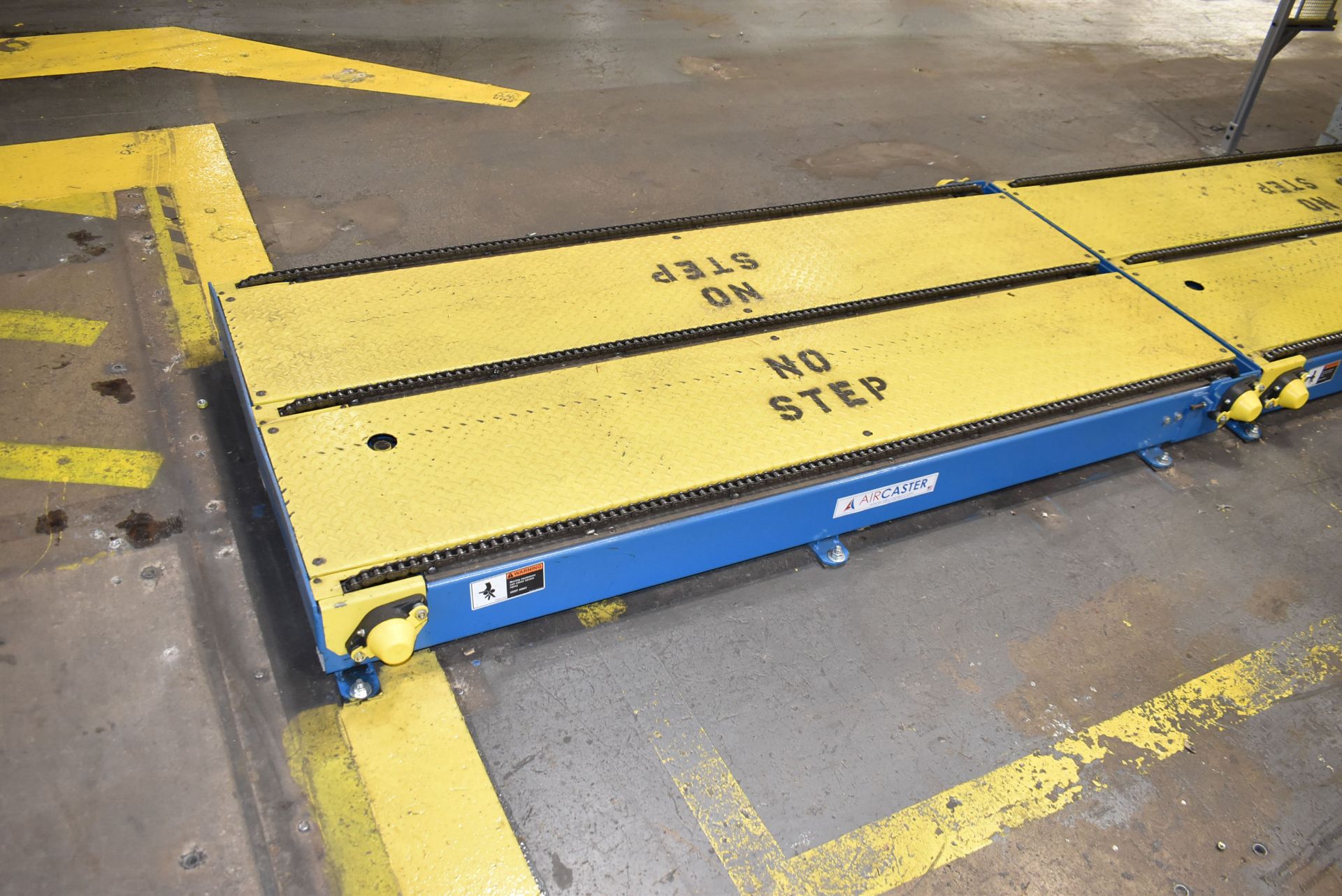 GOULDCO PALLITIZING SYSTEM WITH 48"X204" CAN LOADING BELT CONVEYOR, 48"X56" PNEUMATIC CAN SWEEP, - Image 2 of 26