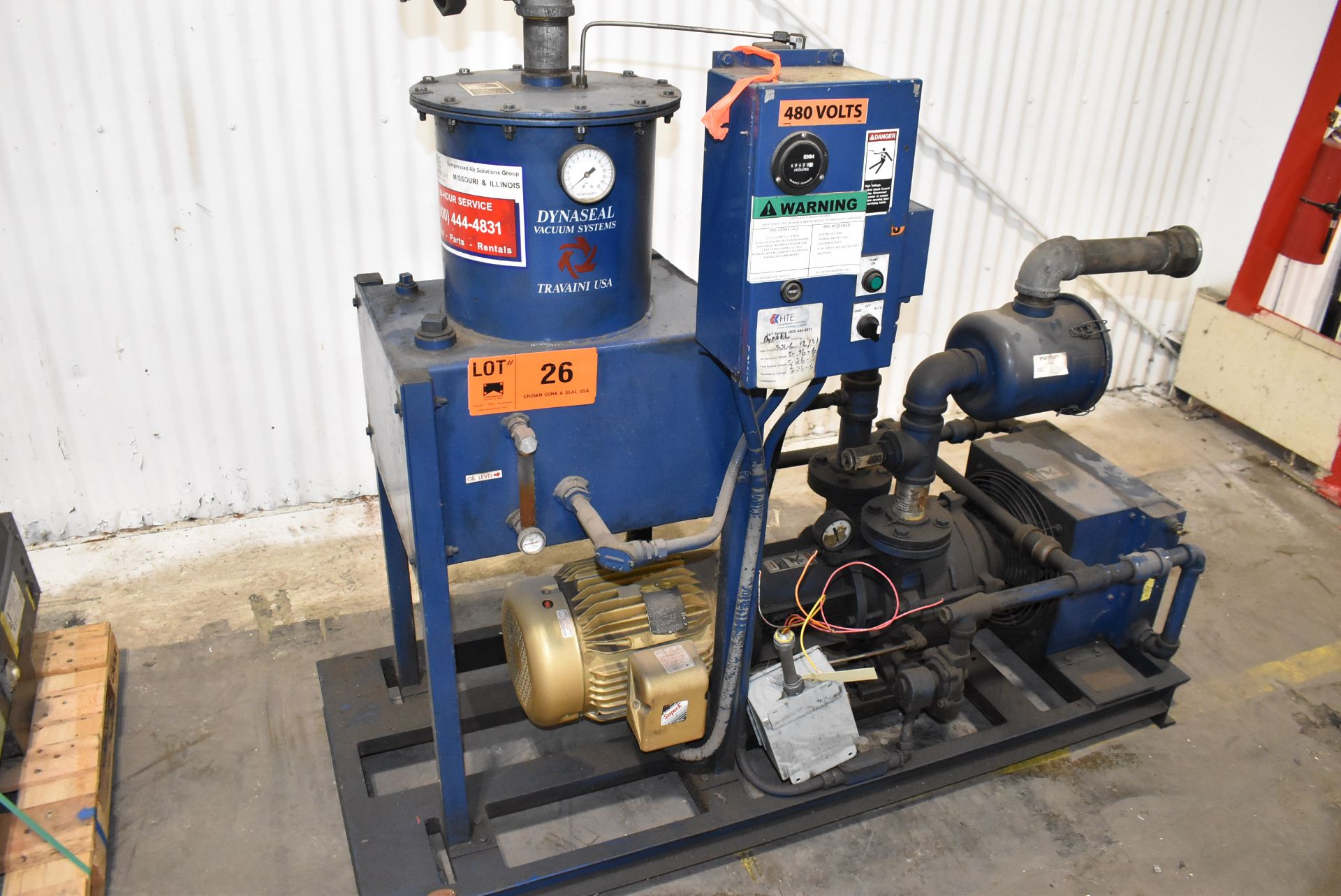 DYNASEAL TRO160V-1A VACUUM PUMP, S/N I3783