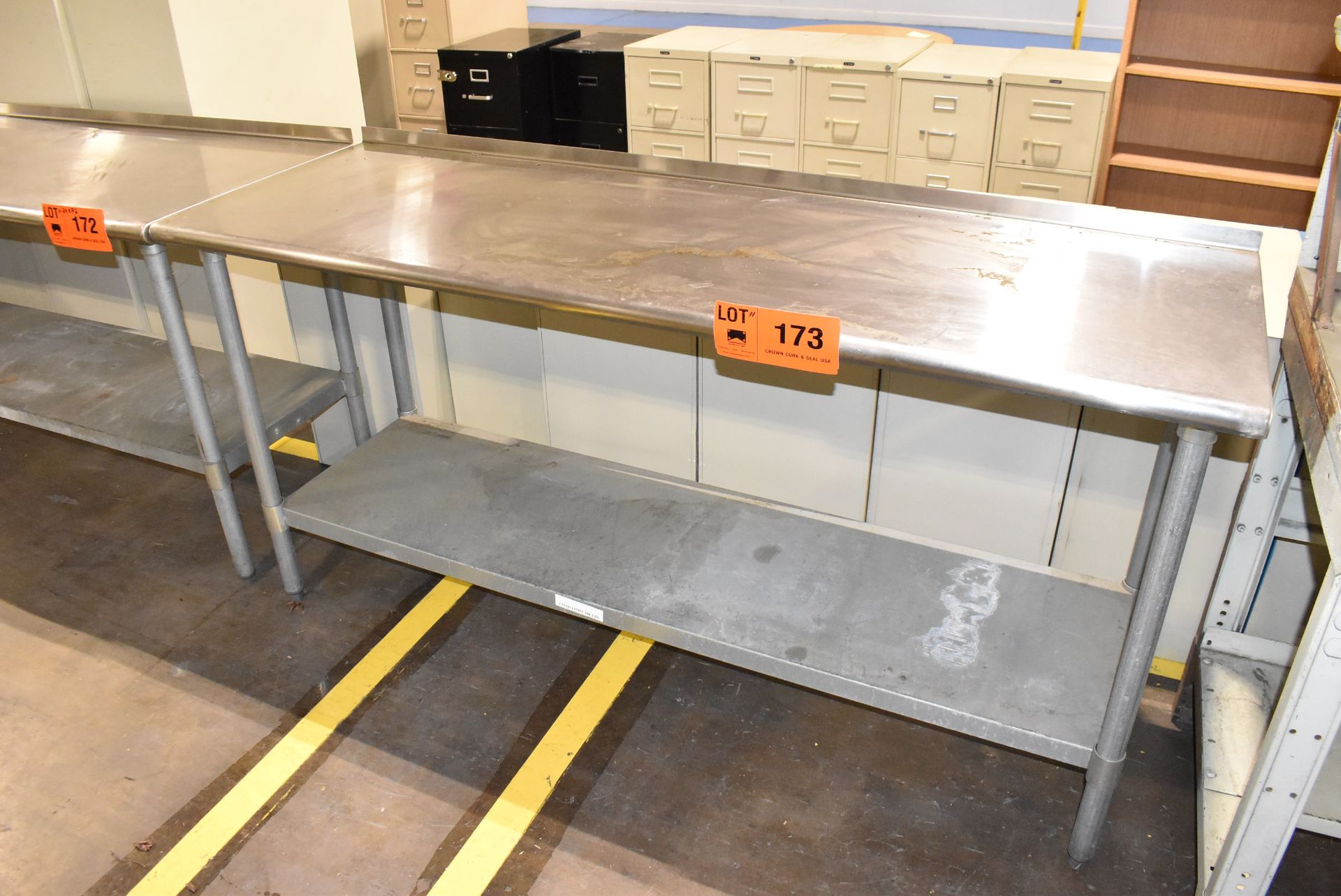 STAINLESS STEEL 24"X72" TABLE