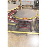 SOUTHWORTH 43.5" SPRING LOADED ROTARY PALLET PLATFORM TABLE, S/N N/A