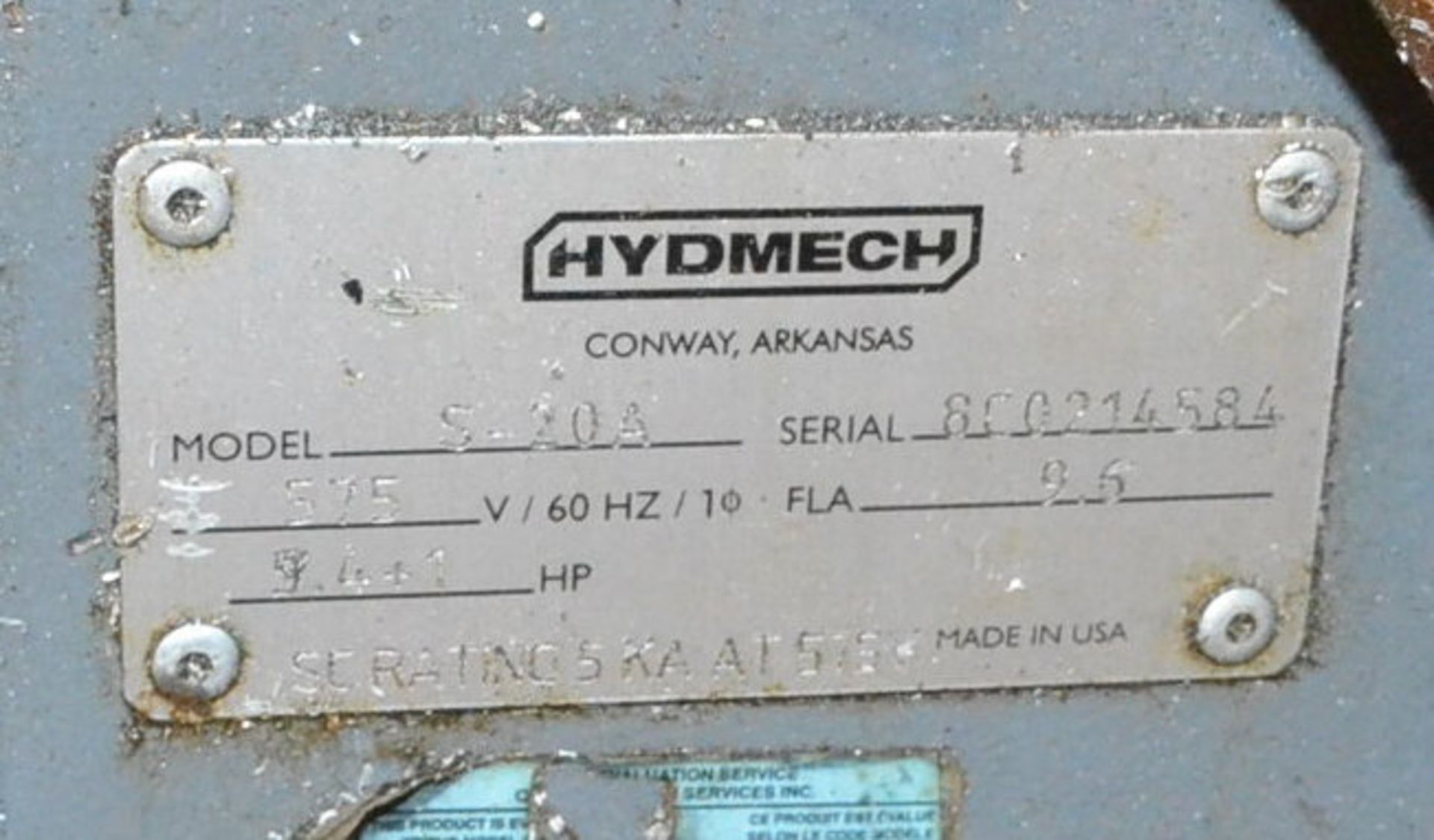 HYDMECH (2014) S-20A SERIES III AUTOMATIC HORIZONTAL PIVOT BAND SAW WITH 13"X18" MAX. CUTTING - Image 10 of 10