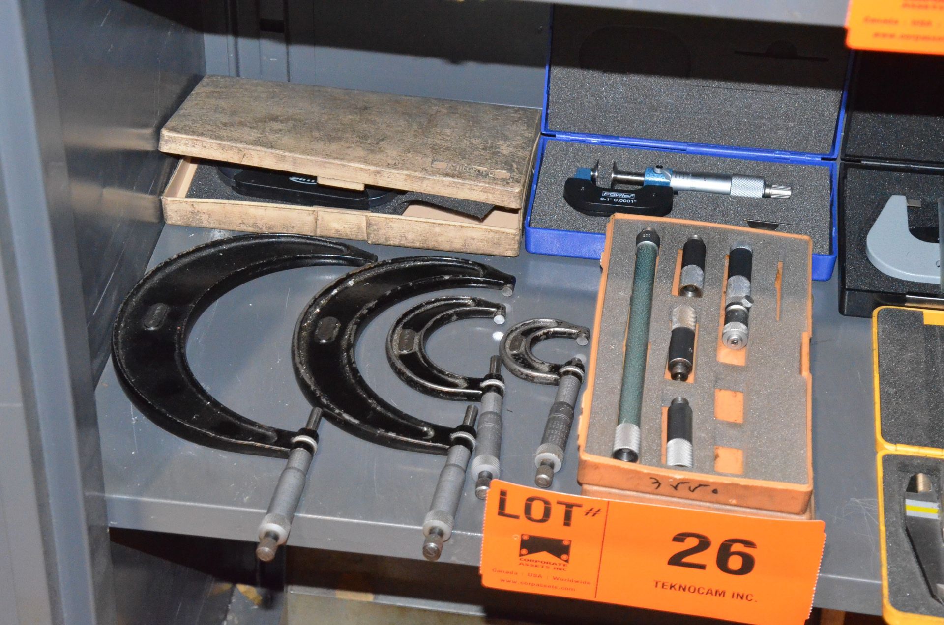 LOT/ INSPECTION EQUIPMENT - INCLUDING OUTSIDE MICROMETERS, DIGITAL VERNIER CALIPERS - Image 2 of 3