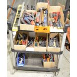 LOT/ CART WITH HAND TOOLS