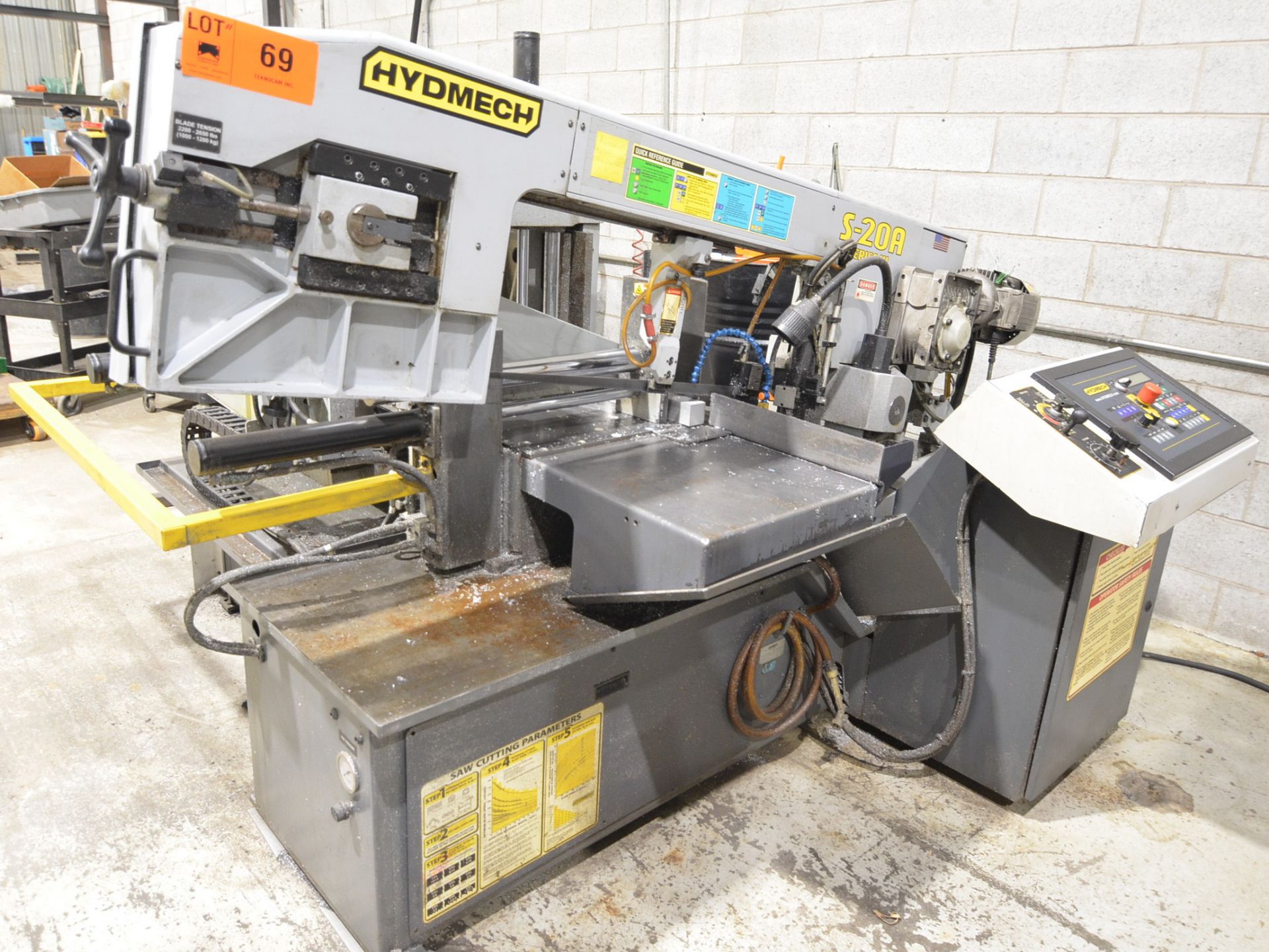 HYDMECH (2014) S-20A SERIES III AUTOMATIC HORIZONTAL PIVOT BAND SAW WITH 13"X18" MAX. CUTTING - Image 2 of 10