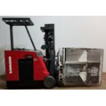 RAYMOND (2005) R35-C35TT 3,500 LB. CAPACITY 36V ELECTRIC STAND-UP FORKLIFT WITH 188" MAX. LIFT