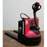 RAYMOND (2017) 8210 4,500 LB. CAPACITY 24V ELECTRIC WALK-BEHIND PALLET TRUCK WITH 120V PLUG-IN