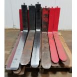LOT/ SKID WITH (12) PAIRS OF CLASS 2 FORKLIFT FORKS [UNIT SH-2]