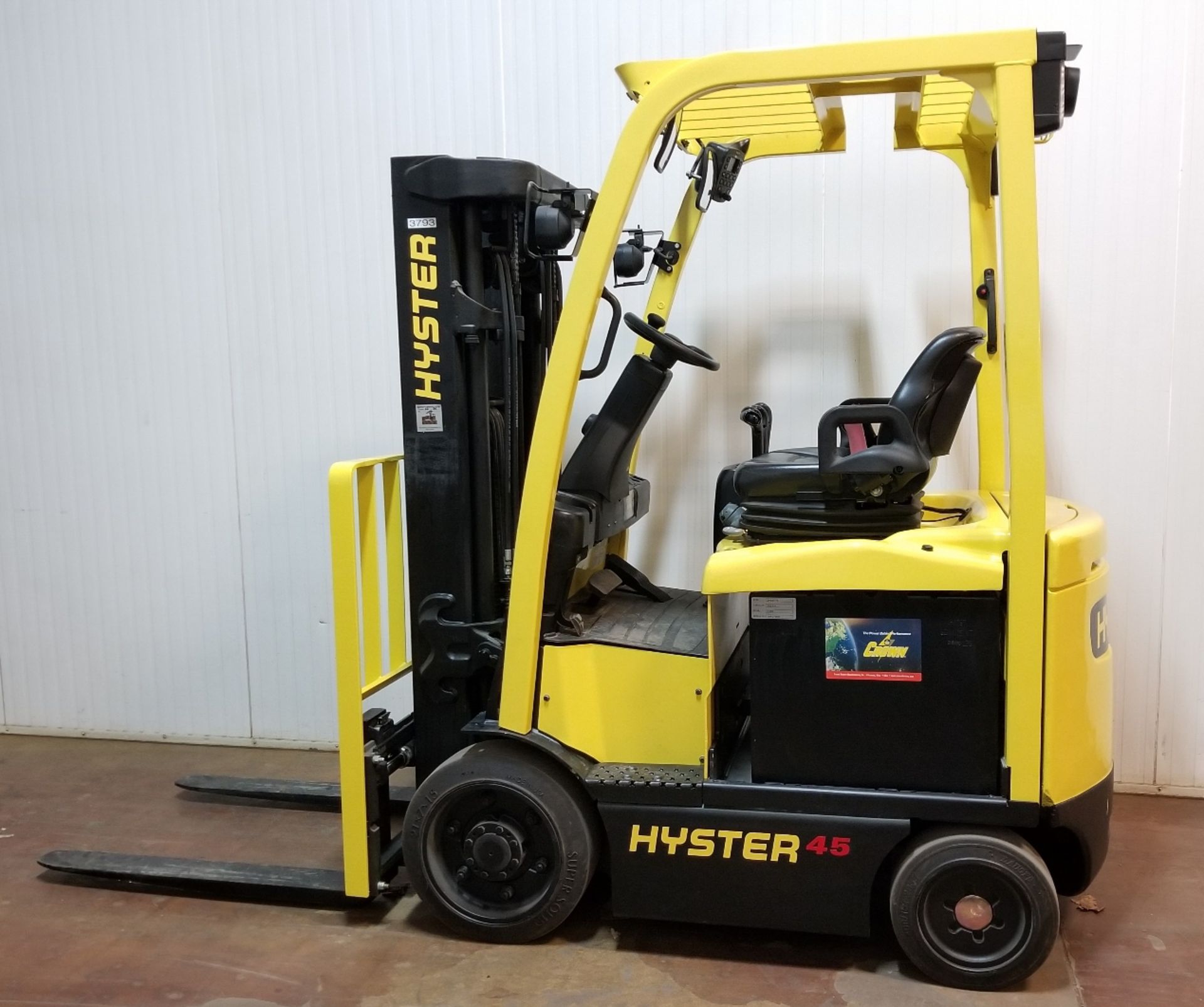 HYSTER (2017) E45XN 4,500 LB. CAPACITY 48V ELECTRIC FORKLIFT WITH 189" MAX. LIFT HEIGHT, SIDE SHIFT - Bild 2 aus 3