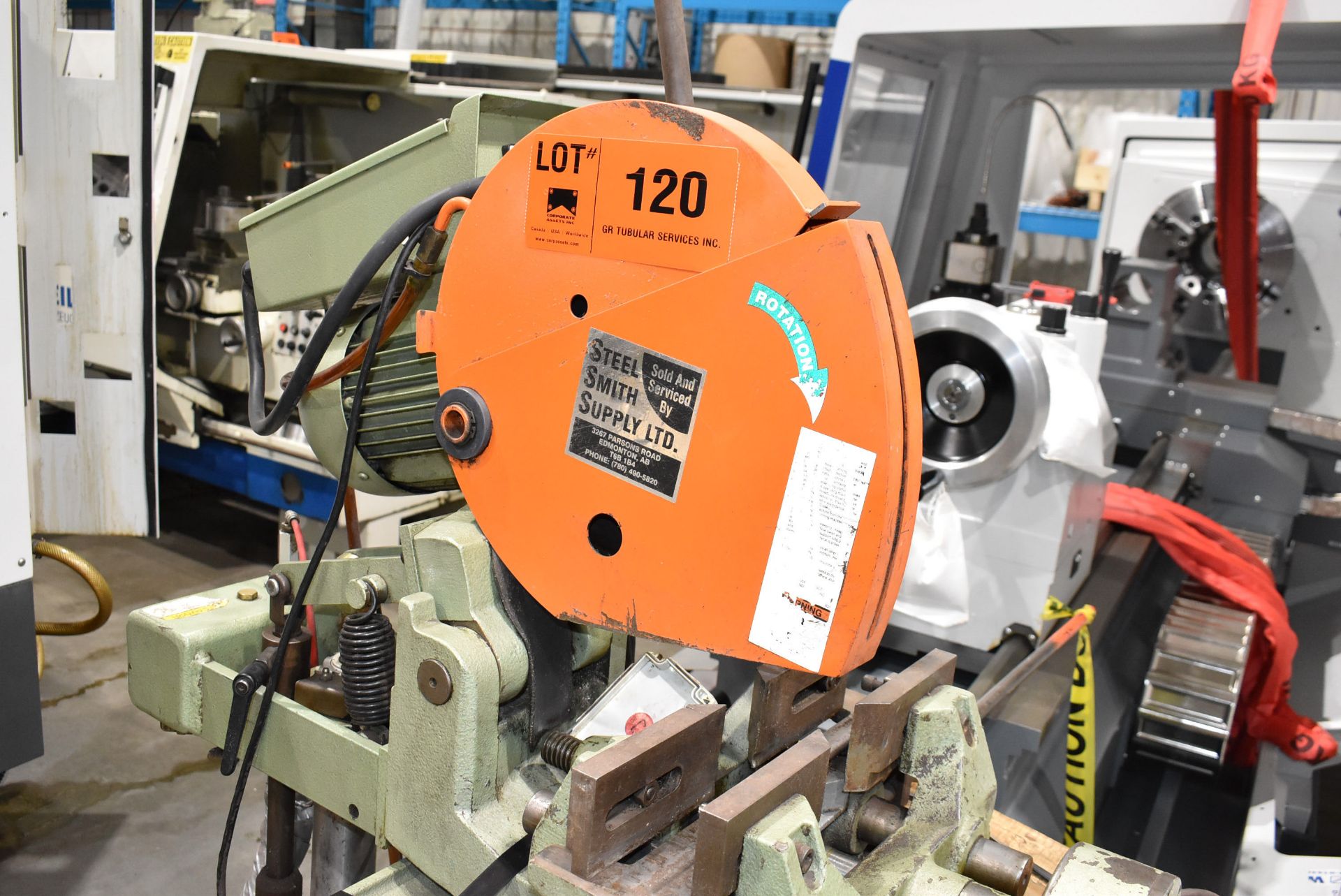 SCOTCHMAN 350LT/PK/PD 14" COLD CUT SAW, S/N: 61591202 (CI) (LOCATED AT 3601 75 AVENUE, LEDUC, AB, - Image 7 of 13