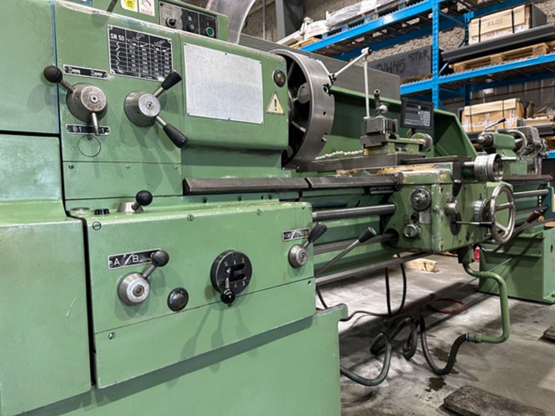 TOS SN50CX2000 GAP BED ENGINE LATHE WITH 20" SWING OVER BED, 27.5" SWING IN GAP, 80" DISTANCE - Image 11 of 16