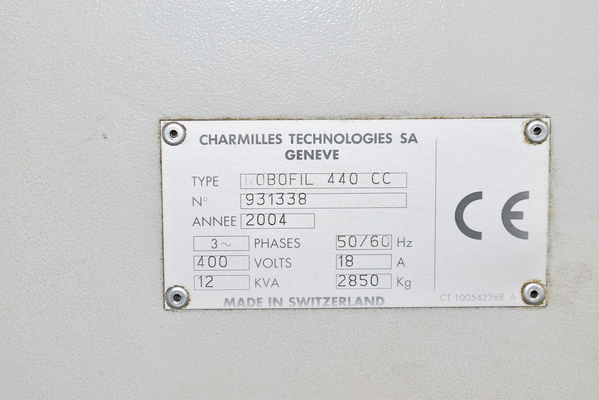 CHARMILLES (2004) ROBOFIL 440CC 4-AXIS CNC WIRE EDM WITH CNC CONTROL, PENDANT CONTROL, 24" X 36" - Image 22 of 22