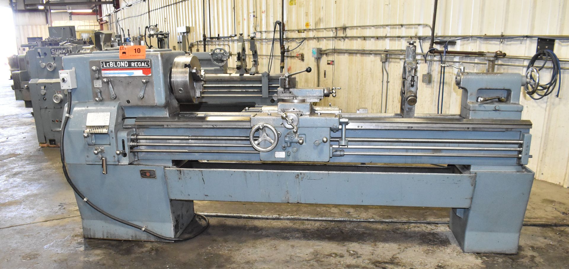 WILLIAM & WILSON LEBLOND REGAL LATHE WITH 22" SWING OVER BED, 67.5" BETWEEN CENTERS, 1.25" BORE, - Image 2 of 10