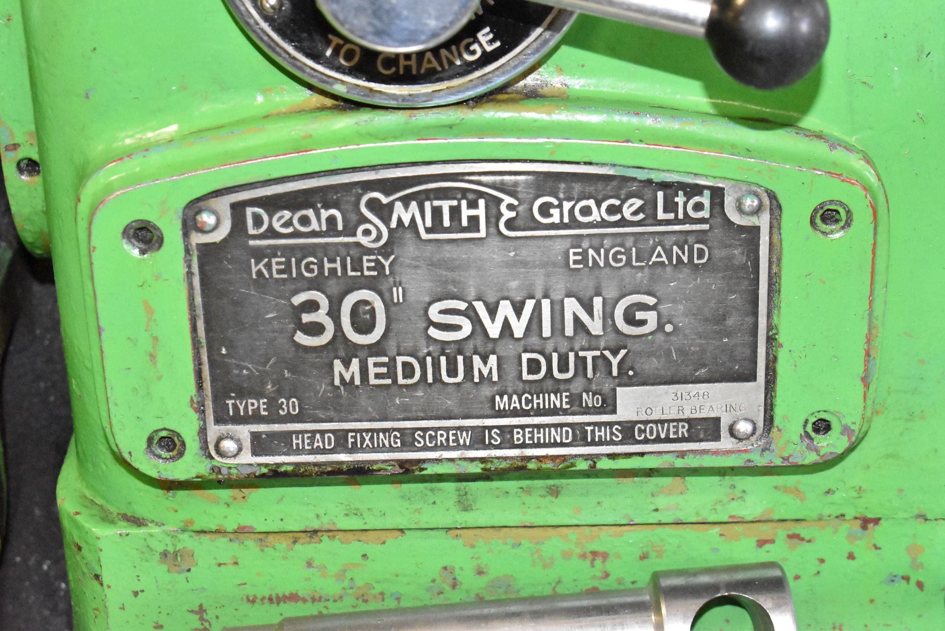 DEAN SMITH & GRACE TYPE 30X144 GAP BED ENGINE LATHE WITH 30" SWING OVER BED, 144" DISTANCE BETWEEN - Image 4 of 8