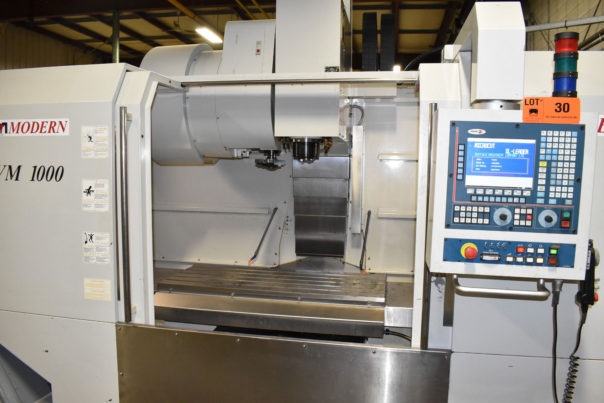 MODERN (2004) VM-1000 HIGH SPEED CNC VERTICAL MACHINING CENTER WITH FAGOR 8055M CNC CONTROL, 19" X - Image 3 of 23