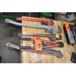 LOT/ PIPE WRENCHES
