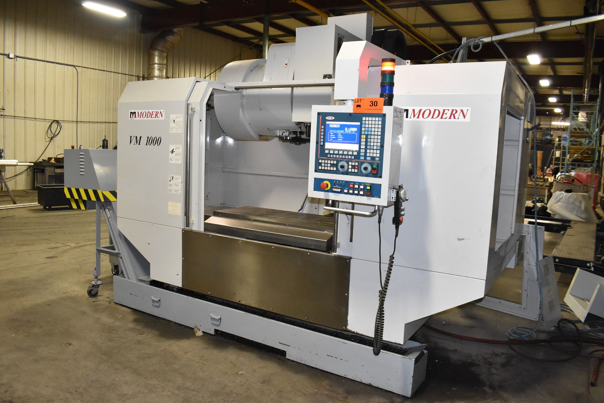 MODERN (2004) VM-1000 HIGH SPEED CNC VERTICAL MACHINING CENTER WITH FAGOR 8055M CNC CONTROL, 19" X - Image 2 of 23