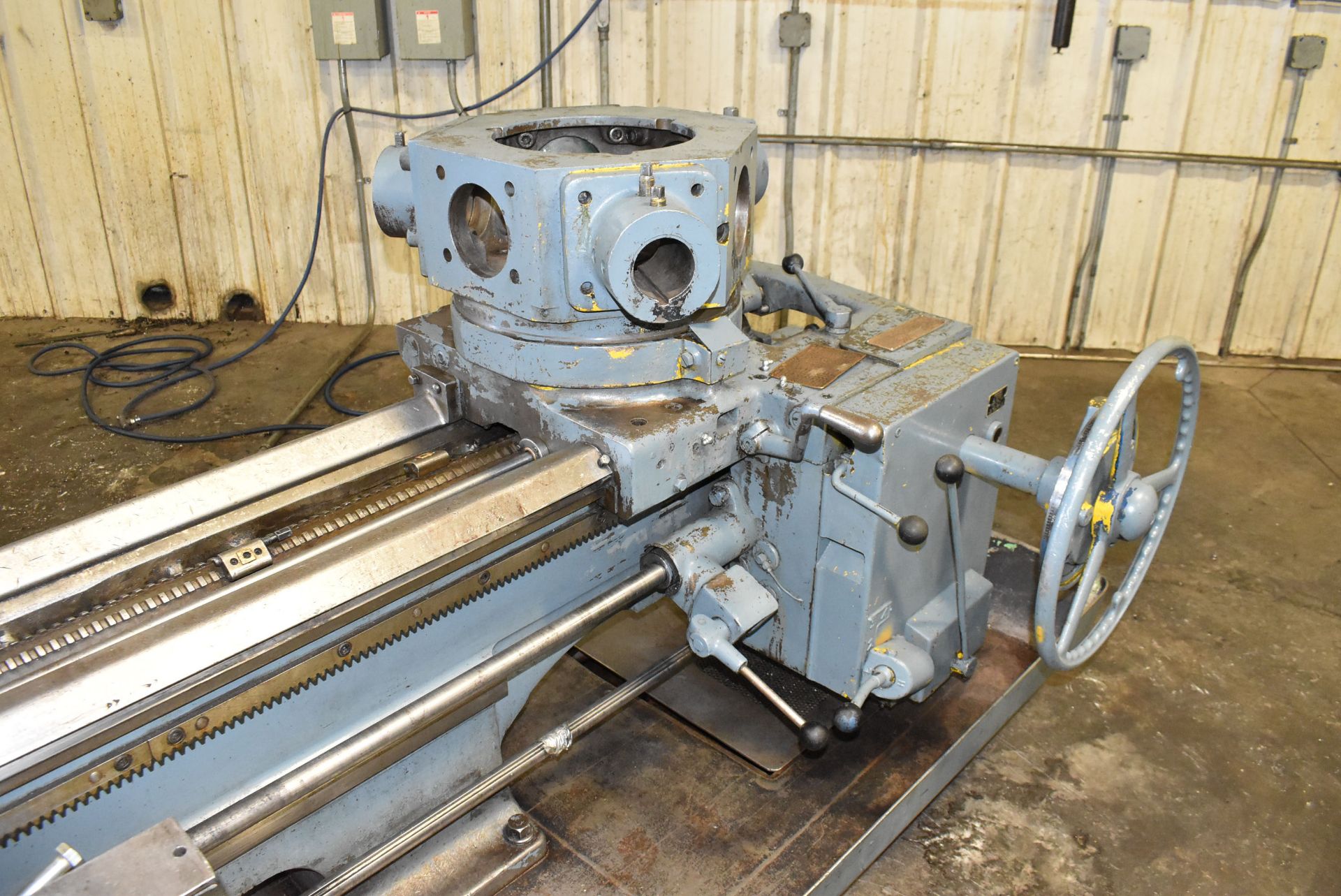 WARNER & SWASEY 3A TURRET LATHE WITH 24" SWING OVER BED, 52" DISTANCE BETWEEN CENTERS, 6.25" SPINDLE - Image 6 of 9